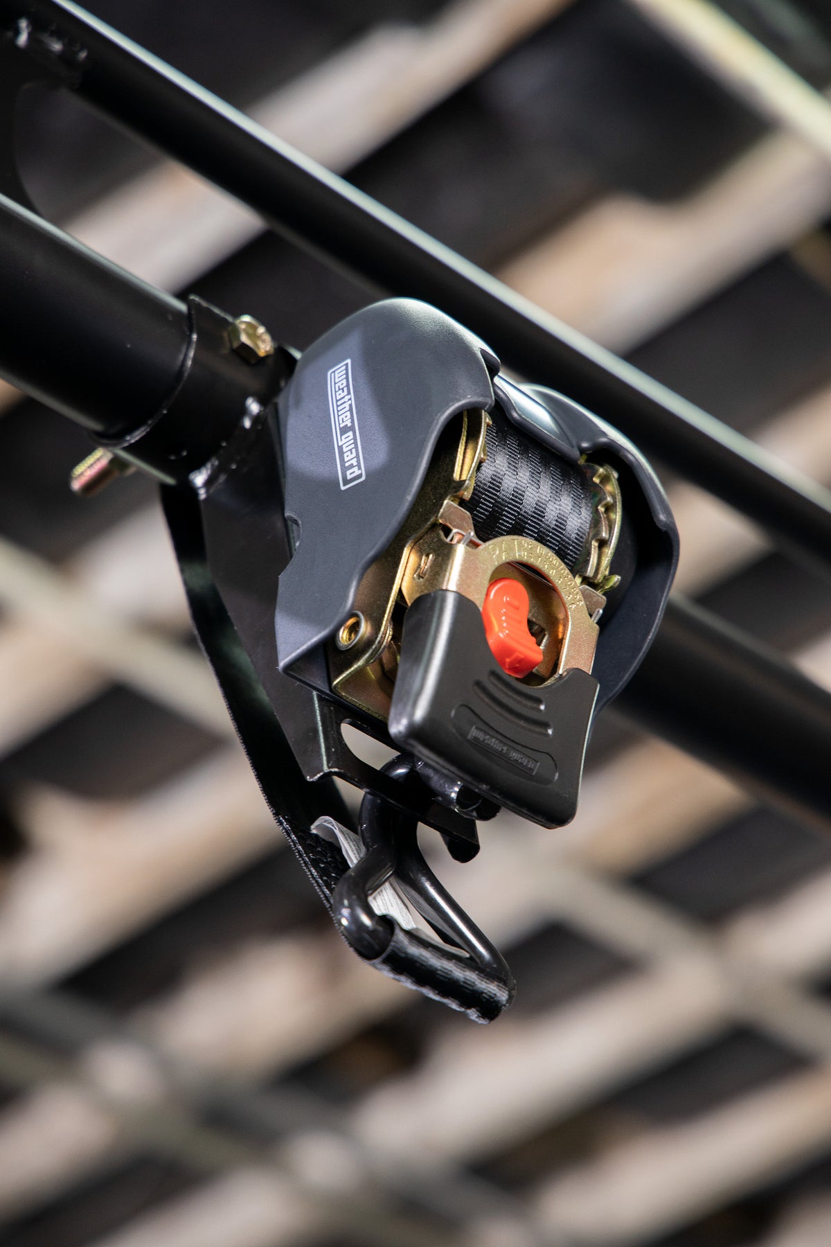 WEATHER GUARD Ratchet Straps w/ Mounting Brackets, Steel Truck Racks (2 Pack) (1057-52-01)