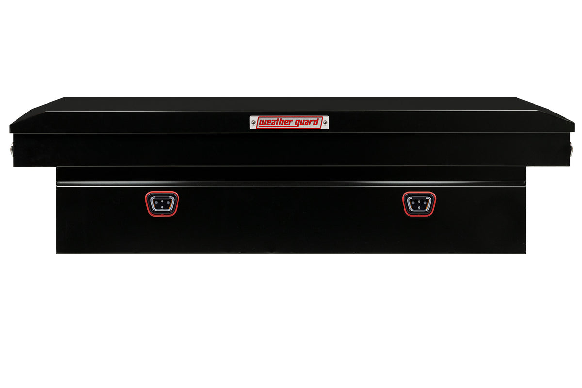 WEATHER GUARD Saddle Box, Steel, Full Standard, Gloss Black, 11.0 cu ft (126-5-04)