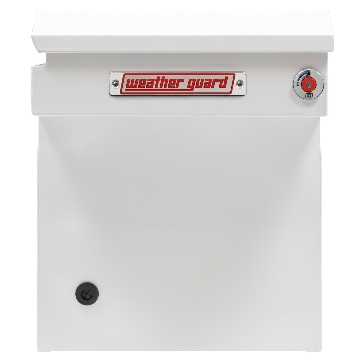 WEATHER GUARD Saddle Box, Steel, Full Deep, White, 15.0 cu ft (128-3-04)