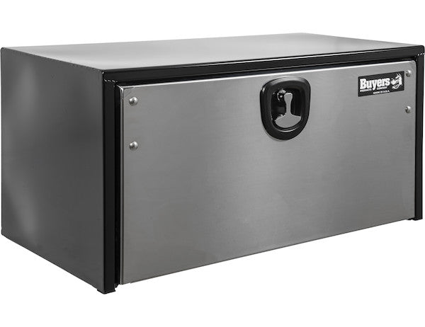Buyers Products Black Steel Underbody Truck Tool Box with Stainless Steel Door Series (Buyers Products image)