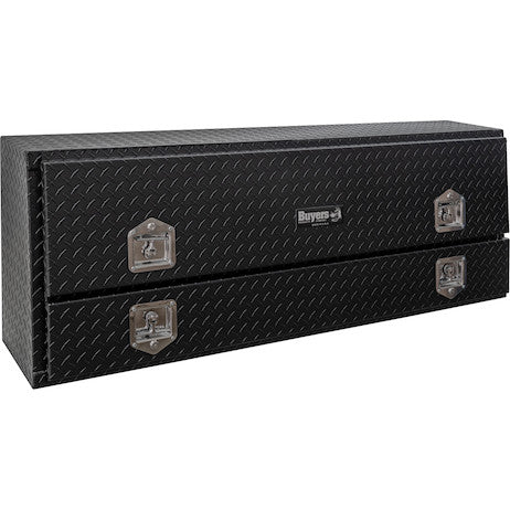 Buyers Products Matte Black Diamond Tread Aluminum Pick-Up Truck Contractor With Lower Door Topsider Truck Tool Box Series (Buyers Products image)