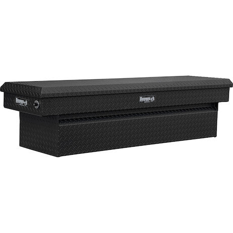 Buyers Products Textured Matte Black Diamond Tread Aluminum Crossover Truck Tool Box Series (Buyers Products image)