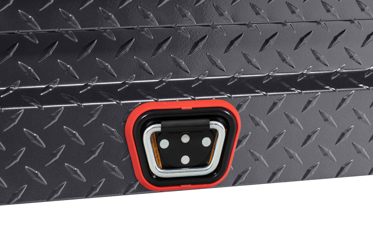 WEATHER GUARD 56in Lo-Side Box, Aluminum, Gunmetal Gray, 4.0 cu ft (174-6-04)