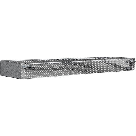 Buyers Products Heavy-Duty Diamond Tread Aluminum Open-Top Cargo Basket With Drop Door (Buyers Products image)