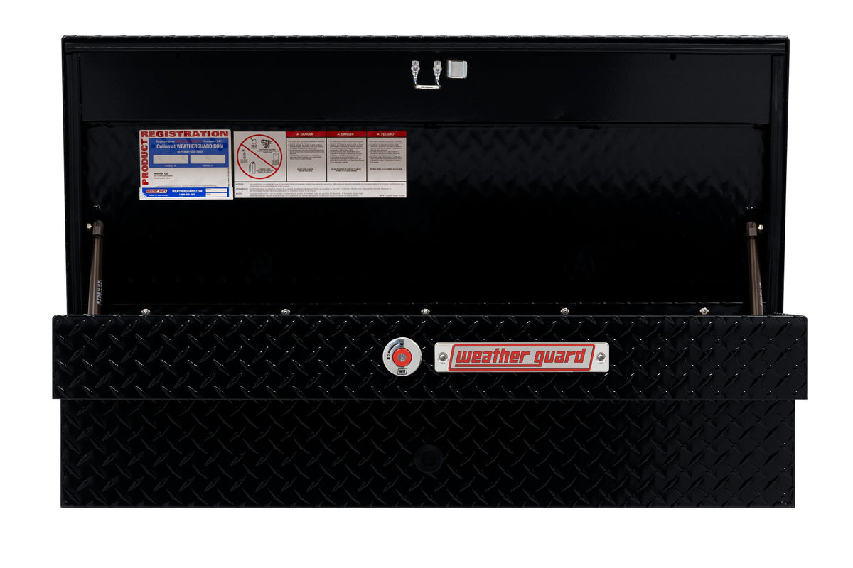 WEATHER GUARD 41in Lo-Side Box, Aluminum, Gloss Black, 3.0 cu ft (184-5-04)