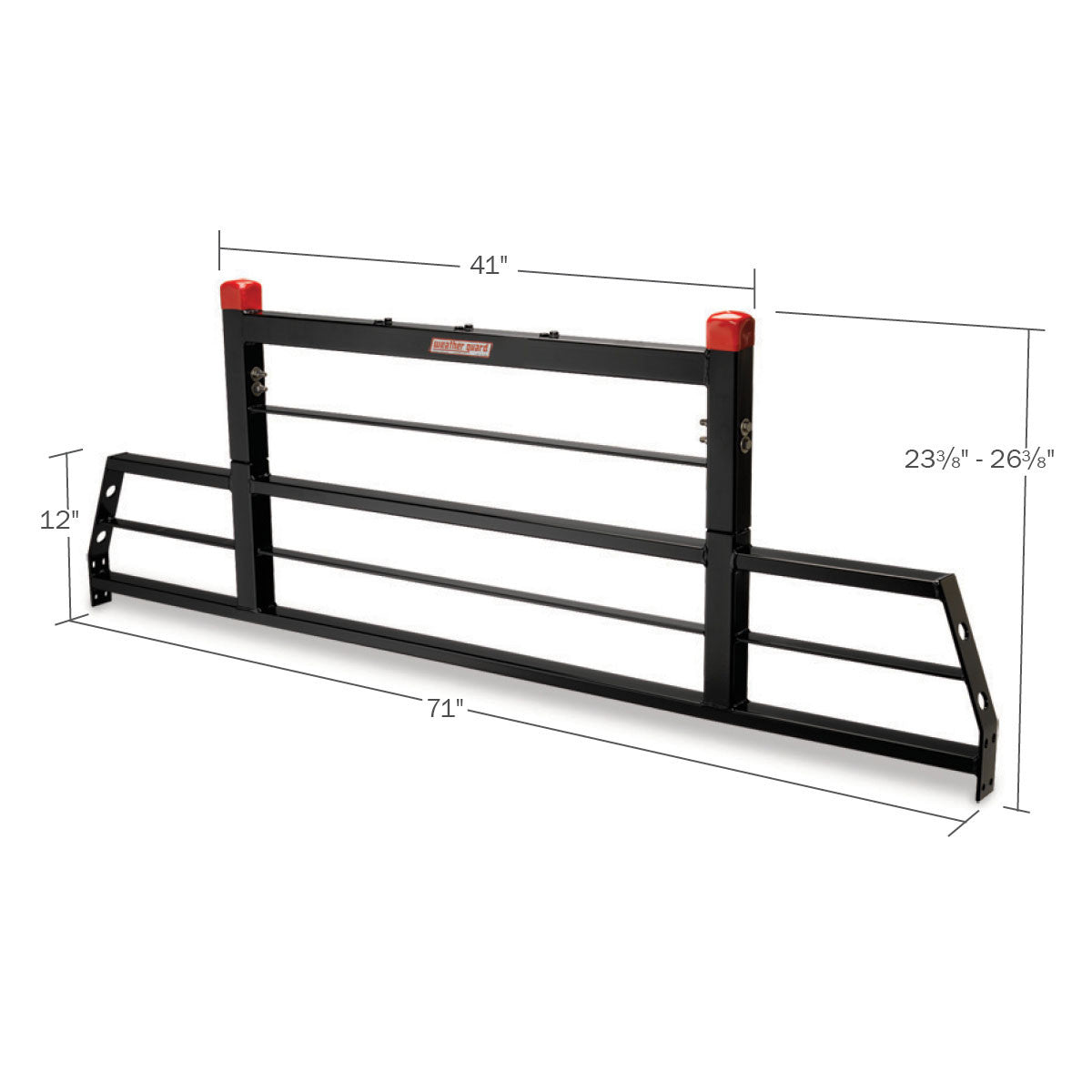 WEATHER GUARD PROTECT-A-RAIL® Heavy Duty Headache Rack, Steel (1908)