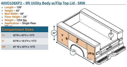Royal 9' SRW Royal XP Gen II w/ Closed Top Service Body