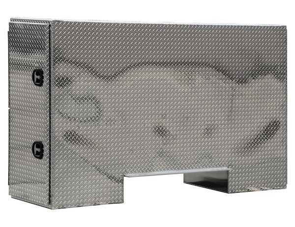 Buyers Products Diamond Tread Aluminum Straight Side Backpack Truck Tool Box Series with Offset Floor (Buyers Products image)