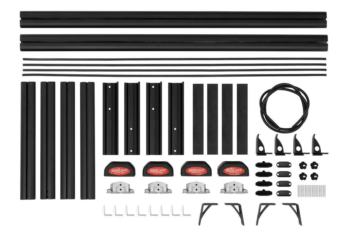 WEATHER GUARD Truck Rack, Universal, Aluminum, Black, 800 lb (TR801-A)