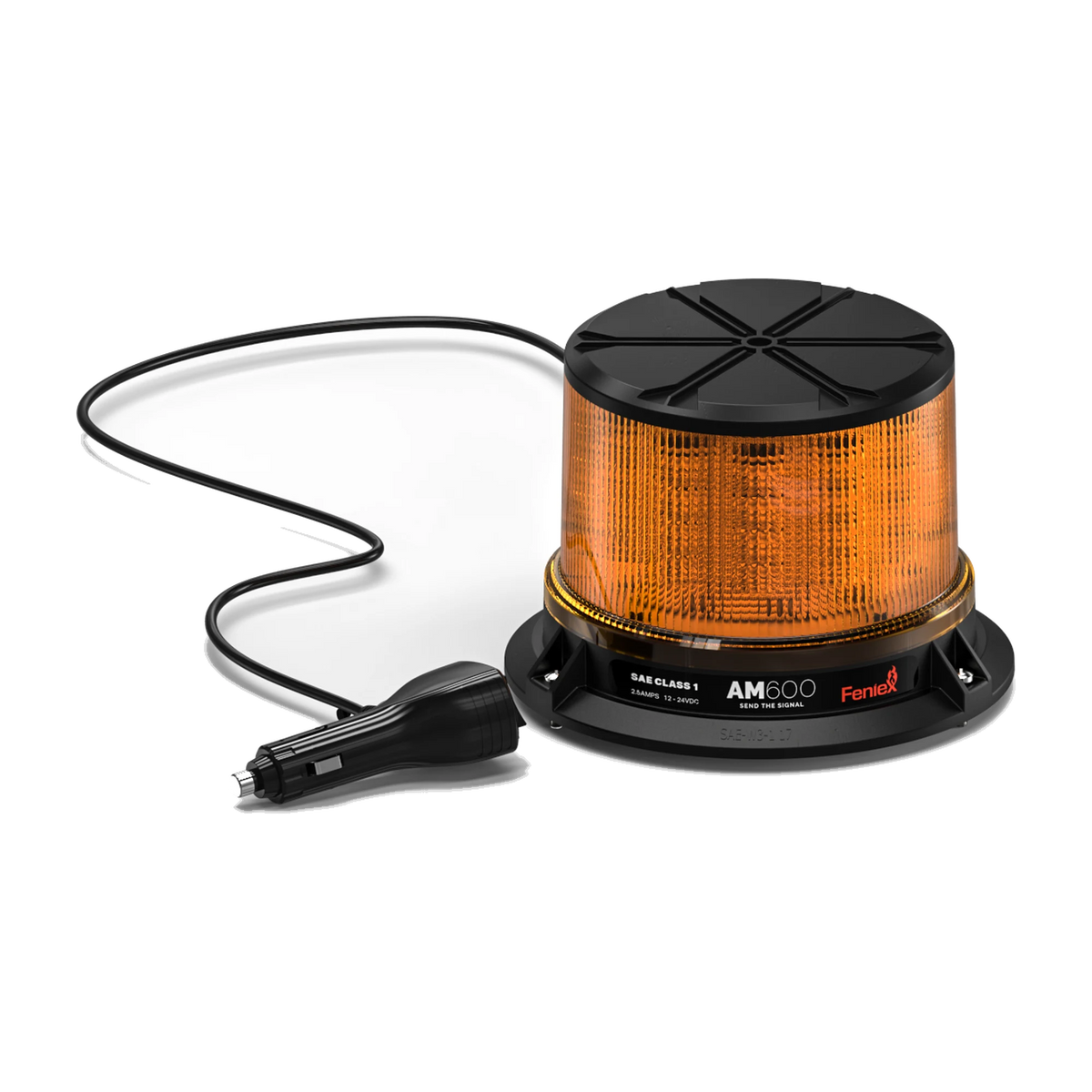 Feniex Beacon AM600 (BN-0118) amber LED beacon with cigarette plug