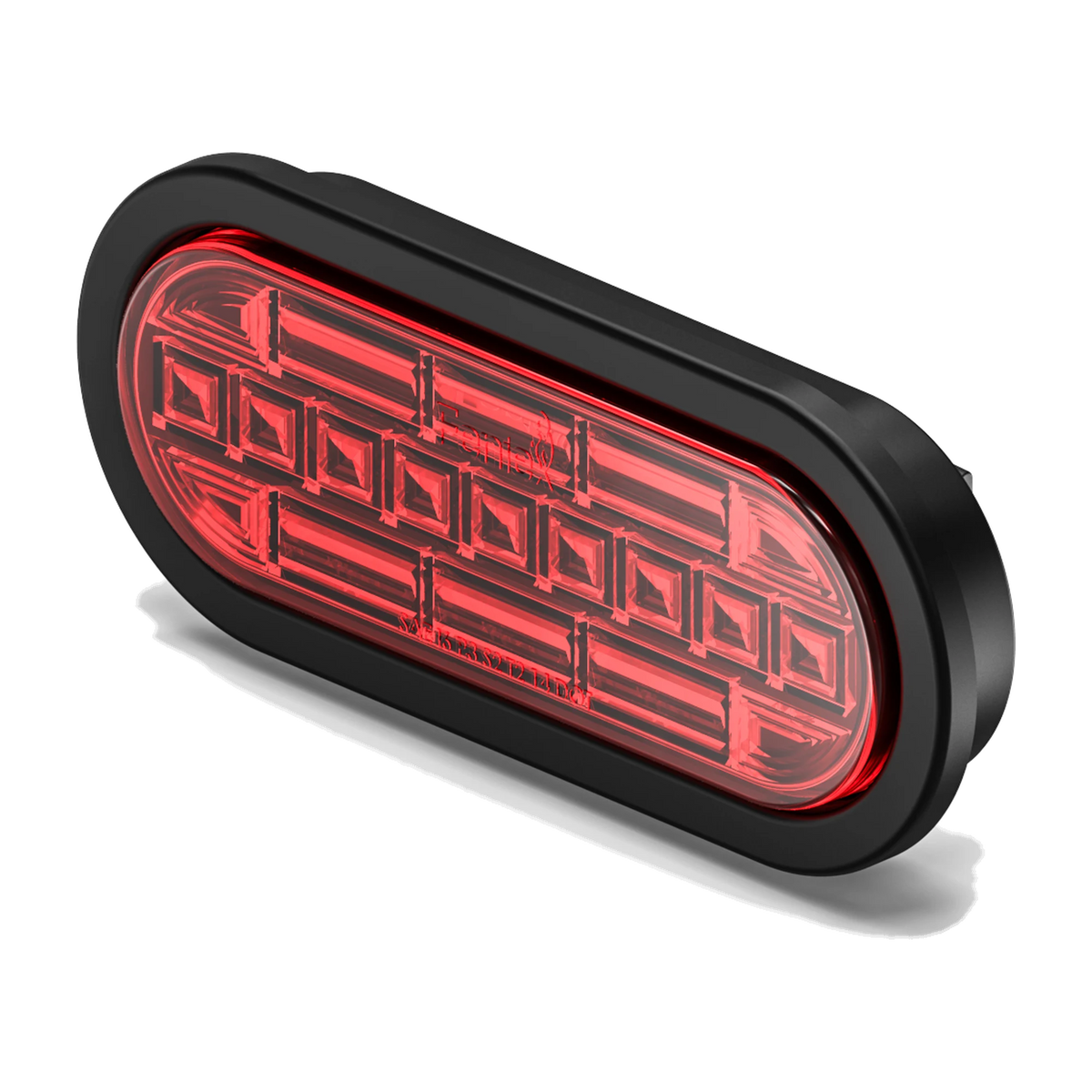 Feniex 6" Oval STTR lit red