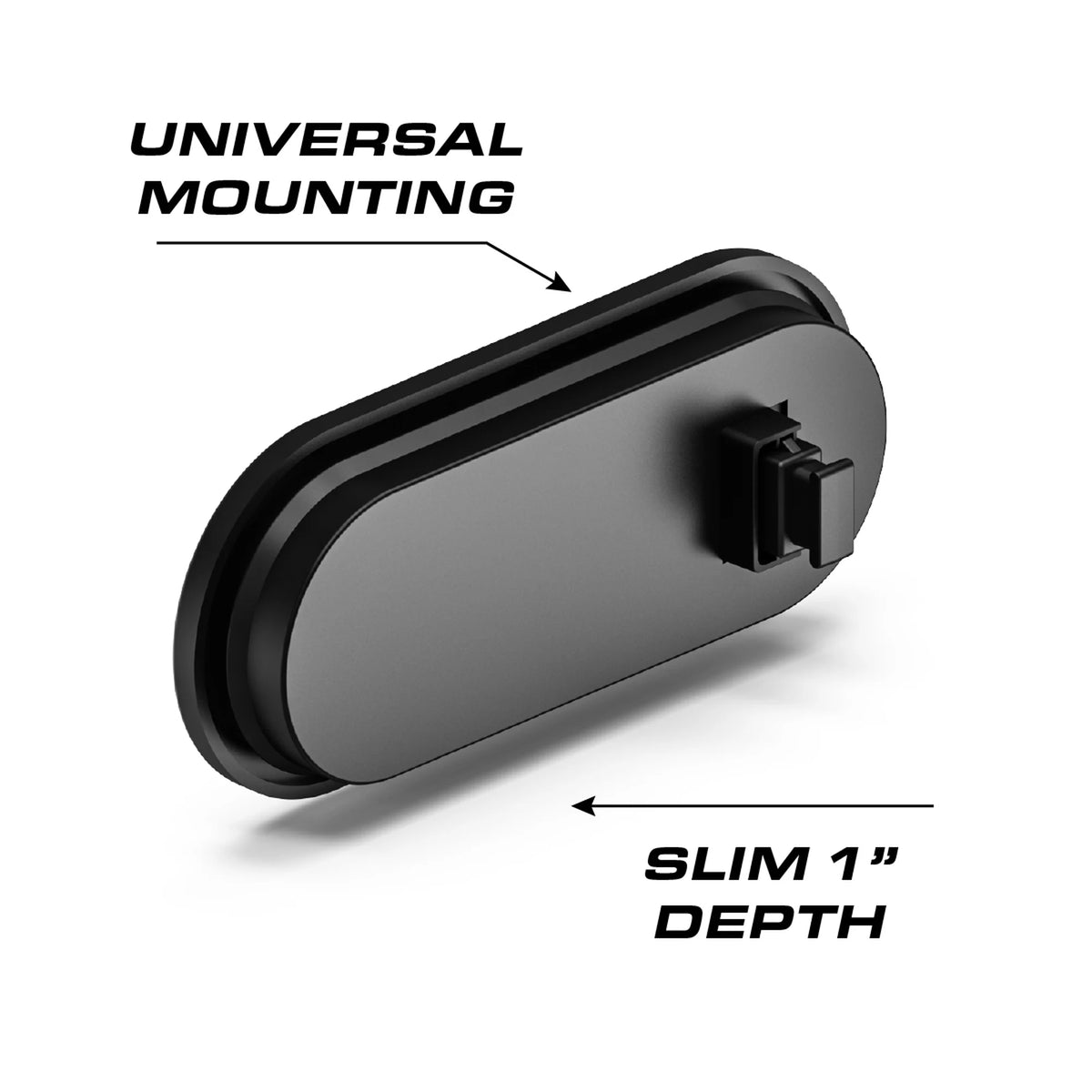 Feniex 6" Oval STTR universal mounting, slim 1 in depth