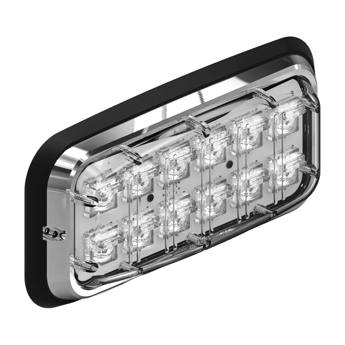 Feniex Down Lux 7x3 (D-3700W) LED scene light with clear lens and chrome bezel