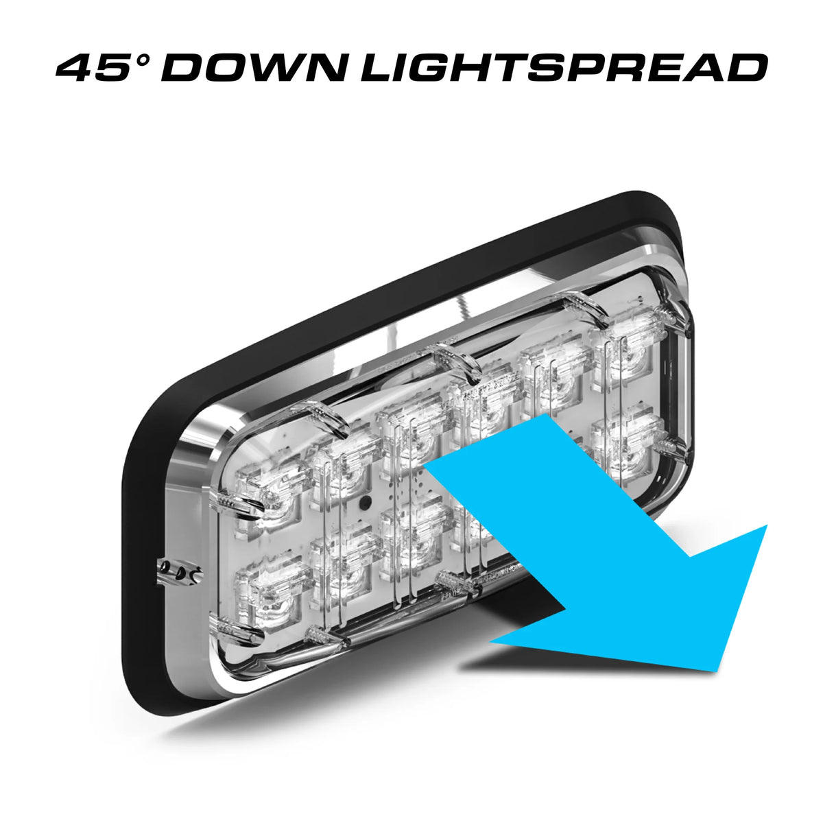 Feniex Down Lux 7x3 45-degree downward light spread