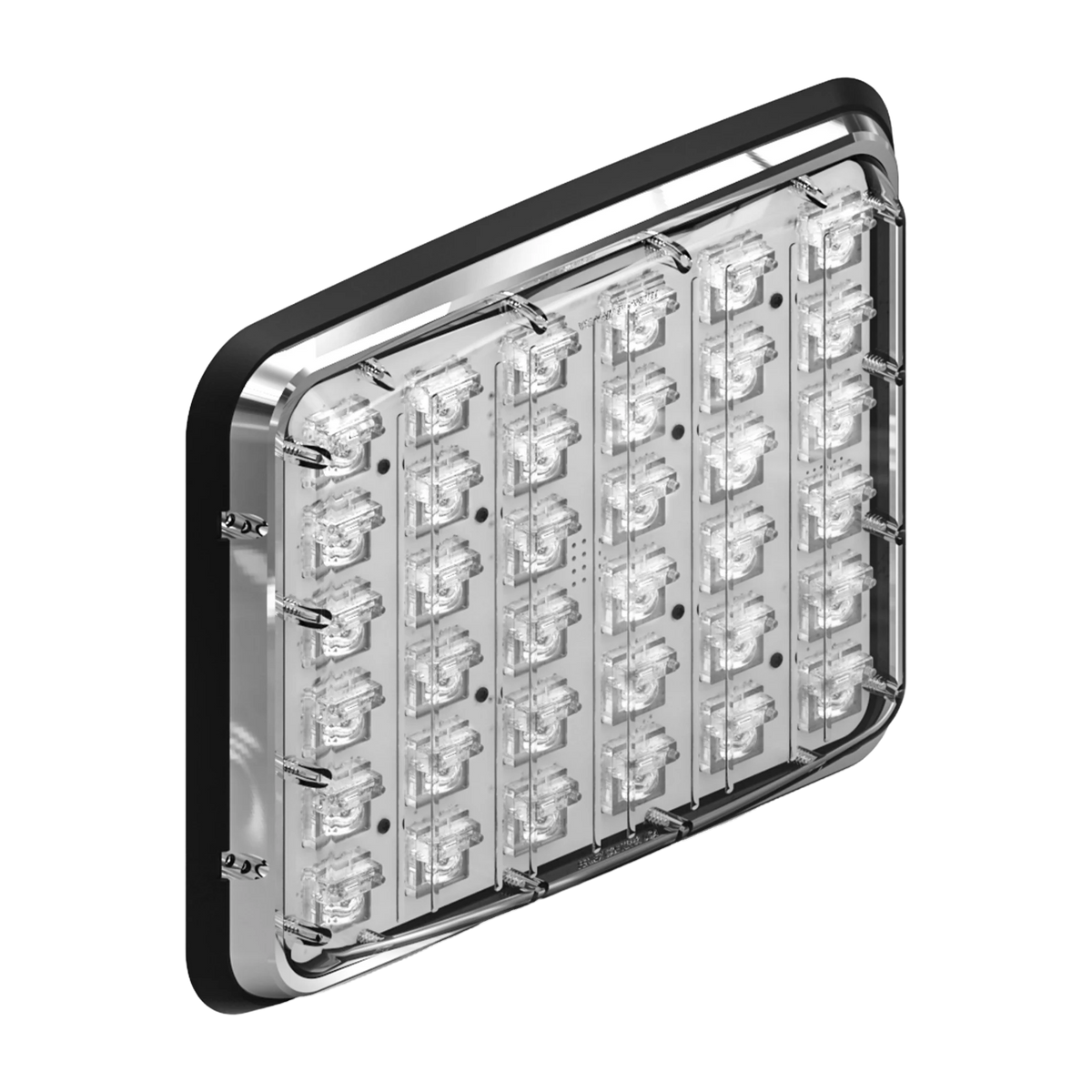 Feniex Down Lux 9x7 (D-7900W) LED scene light with clear lens and chrome bezel