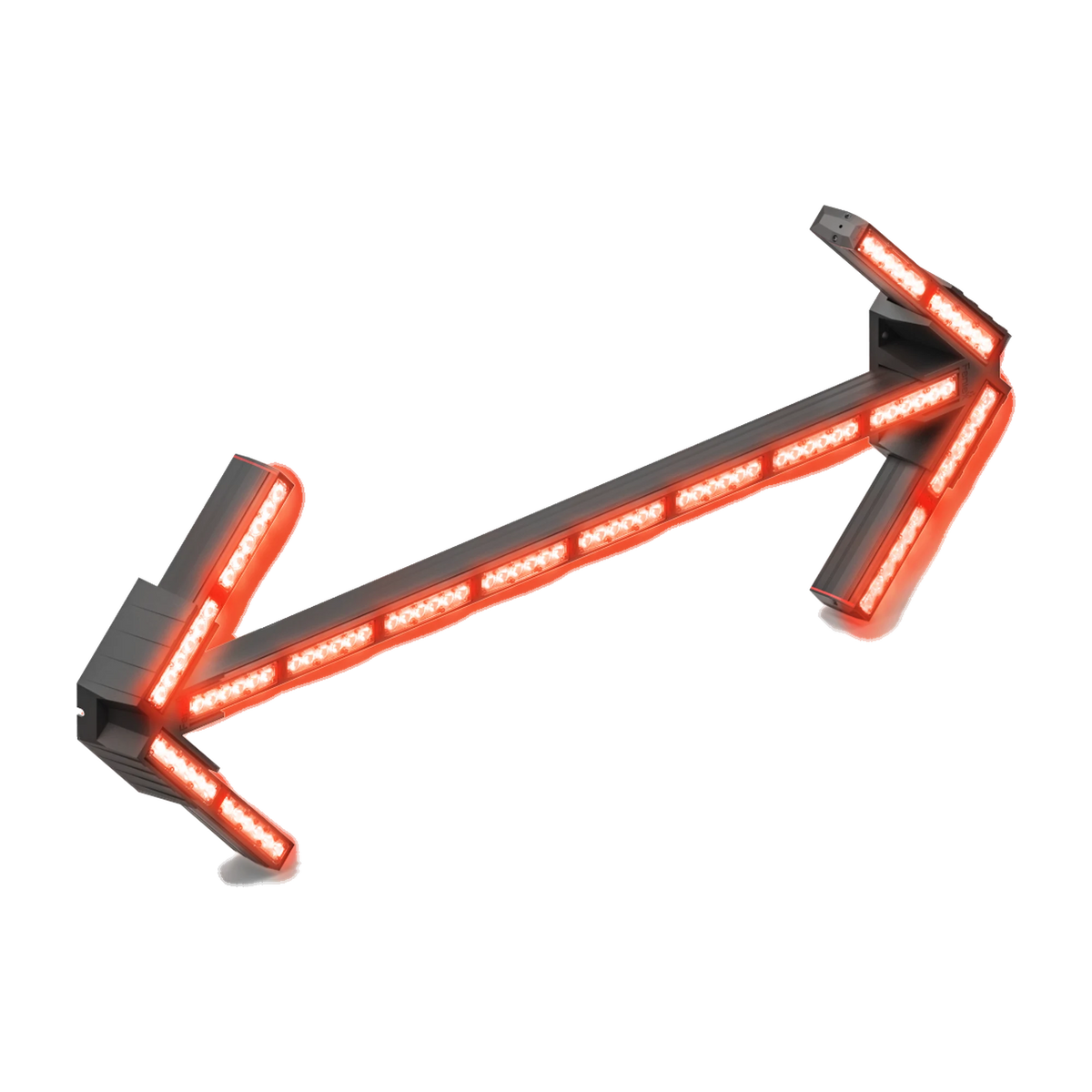 Feniex Fusion Arrow lit red
