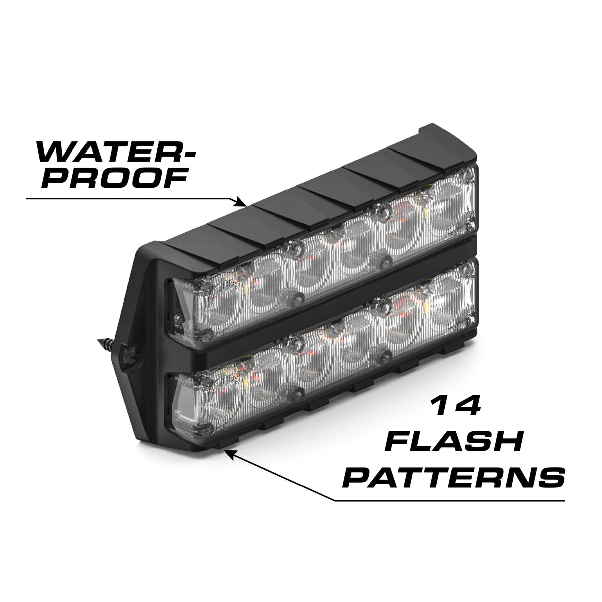 Feniex Fusion Double Surface Mount waterproof, 14 flash patterns