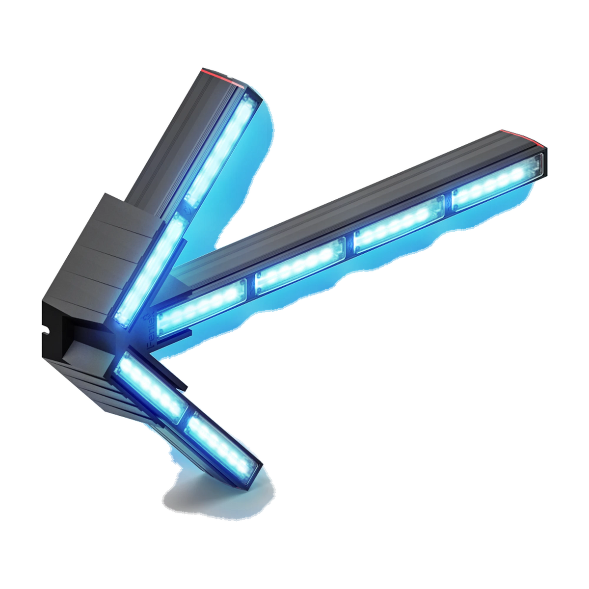 Feniex Fusion Split Arrow lit blue