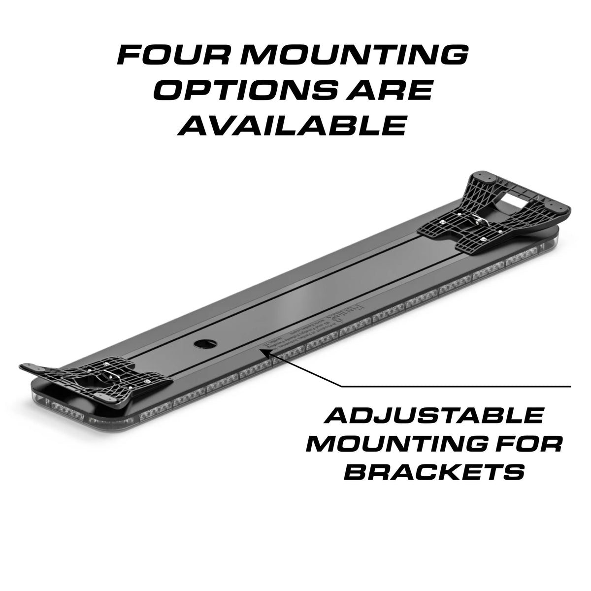 Feniex Fusion lightbar adjustable mounting brackets