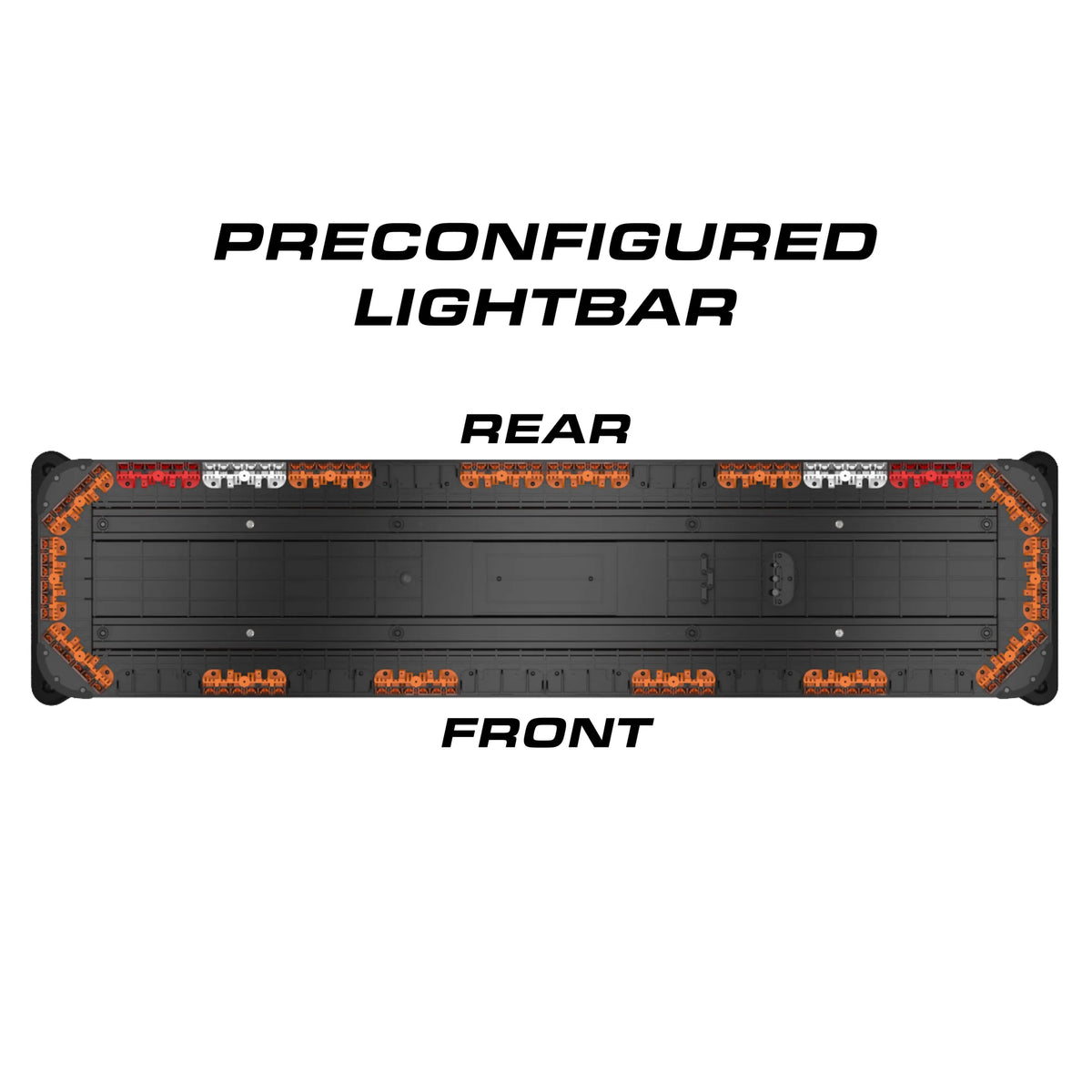 Feniex Fusion-A Tow 49" preconfigured lightbar front and rear layout