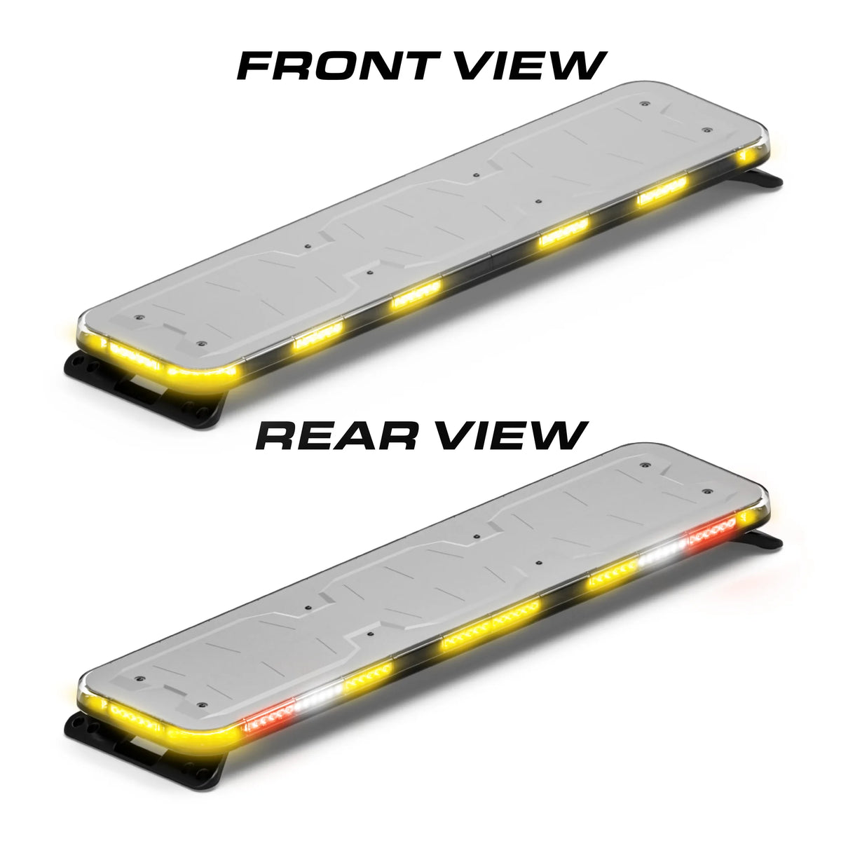 Feniex Fusion-A Tow 49" lightbar front and rear views