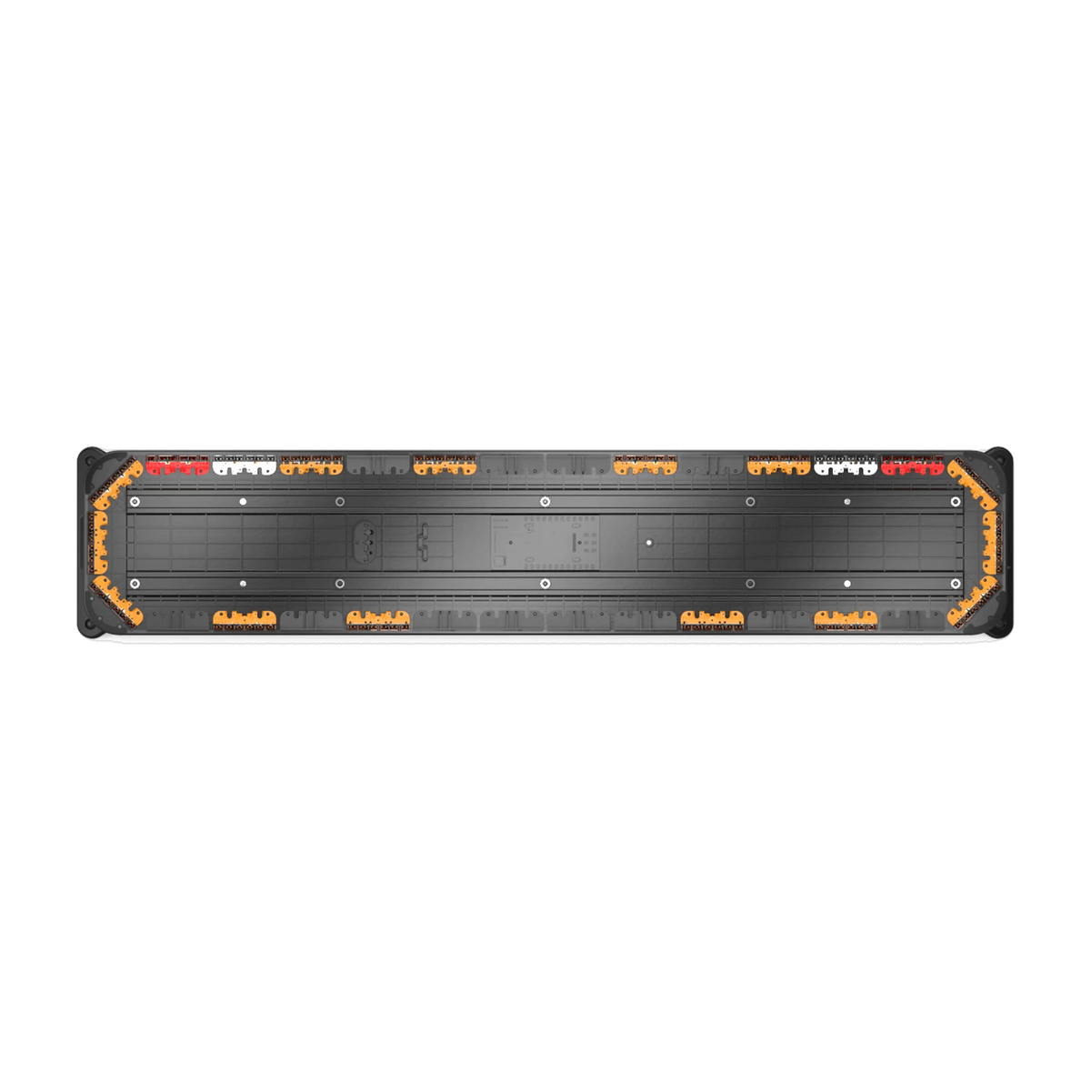 Feniex Fusion-A Tow 60" lightbar top view lit amber