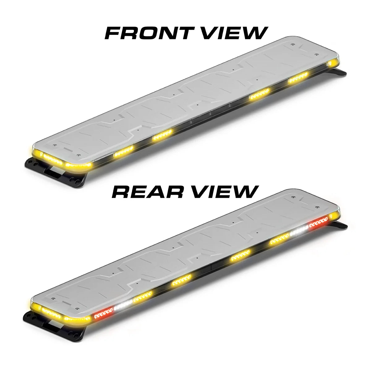 Feniex Fusion-A Tow 60" lightbar front and rear views