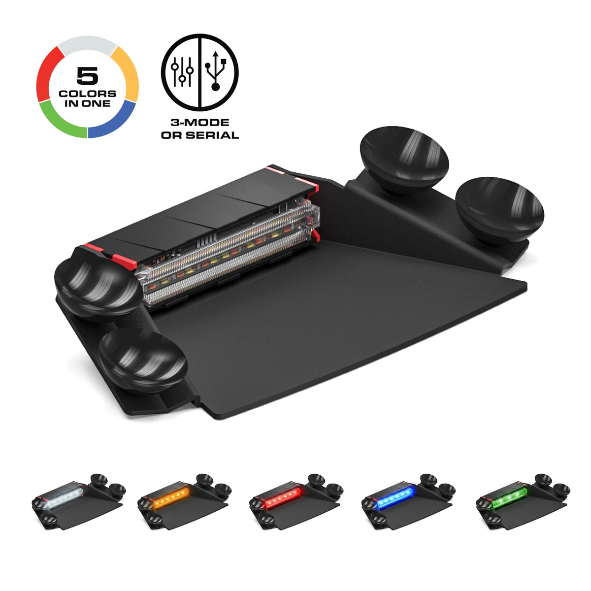 Feniex Q 1X Dash 5 colors in one