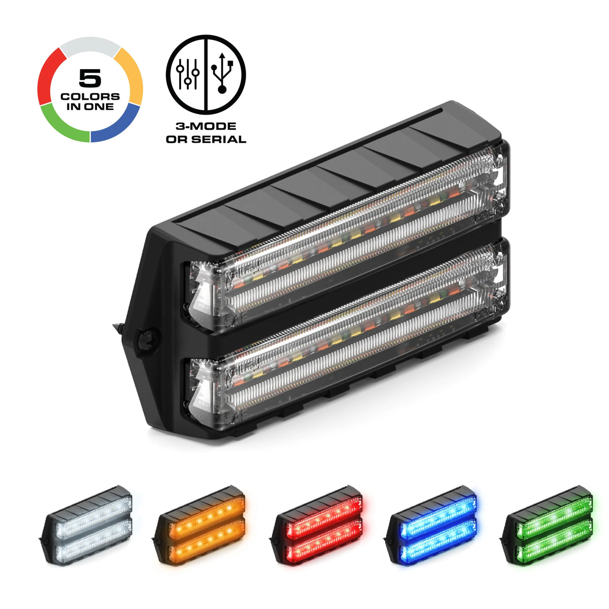 Feniex Q Surface Mount Double 5 colors in one