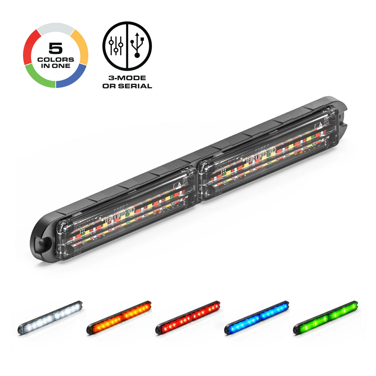 Feniex Q Flat-Wide Surface Mount 5 colors in one