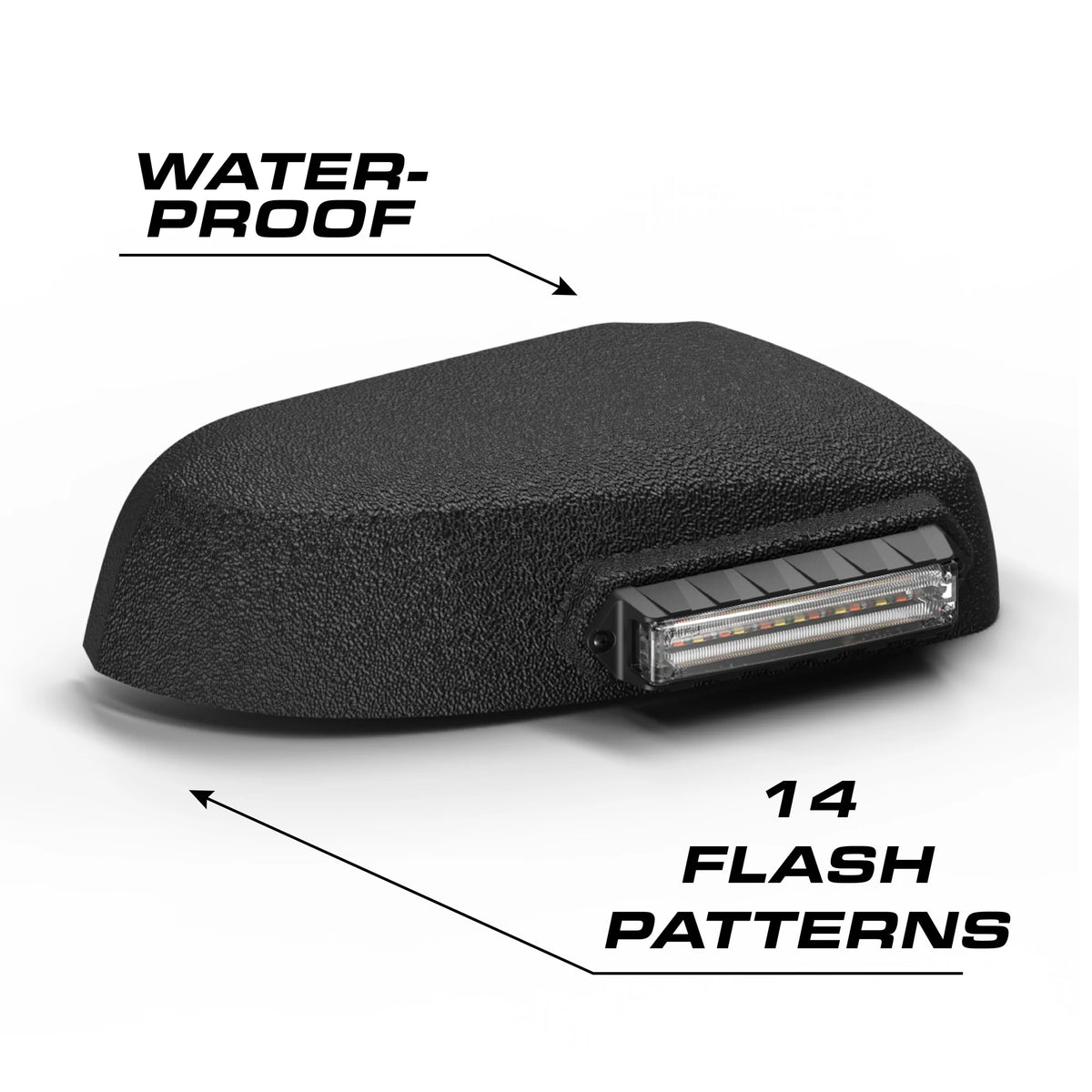 Feniex Q Mirror Mount 14 flash patterns, waterproof
