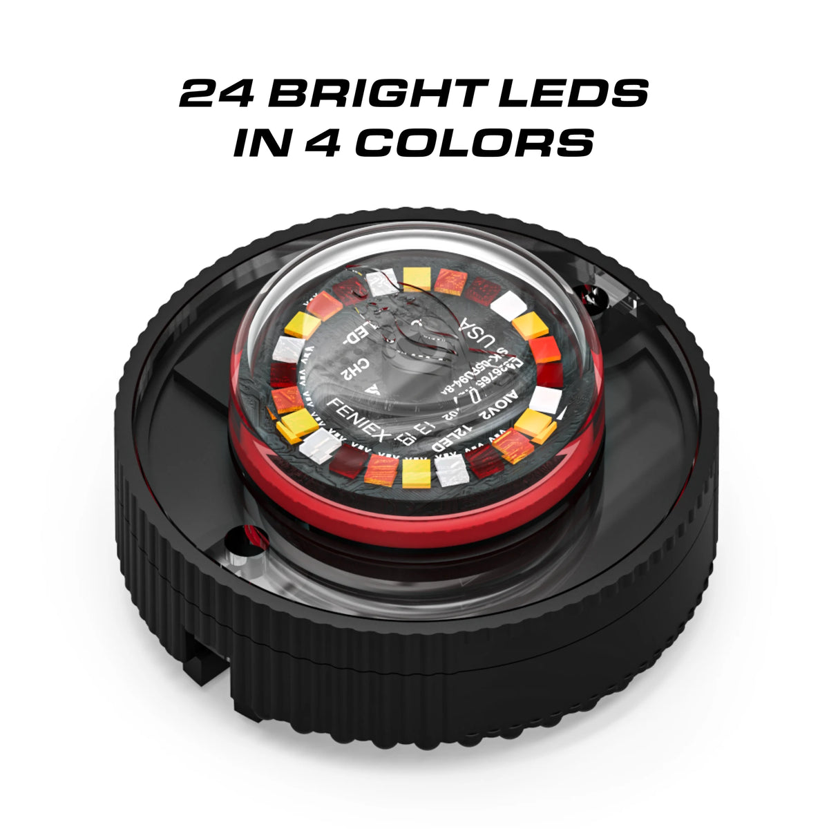 Feniex Quad Cannon 24 bright LEDs in 4 colors