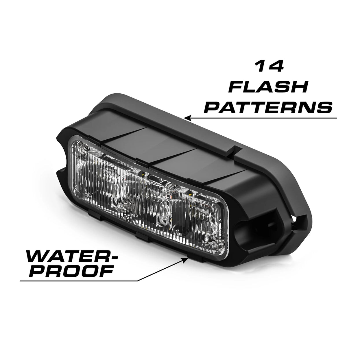 Feniex Quad Q3 14 flash patterns, waterproof