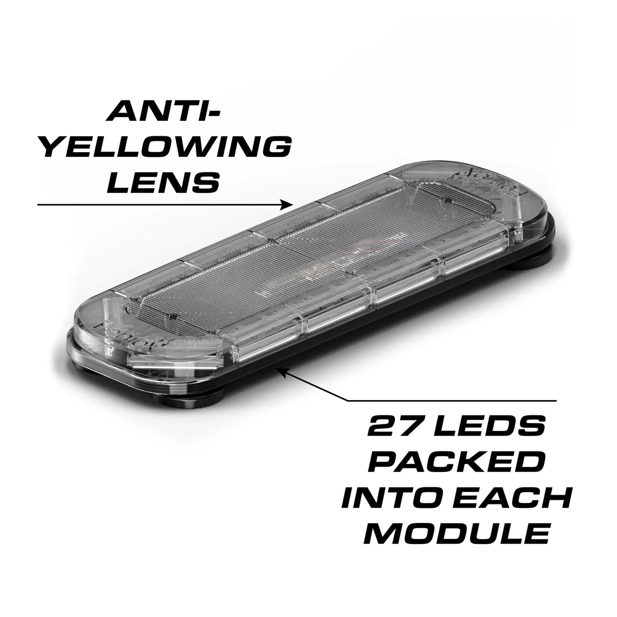 Feniex Quantum Mini 27" anti-yellowing lens, 27 LEDs per module