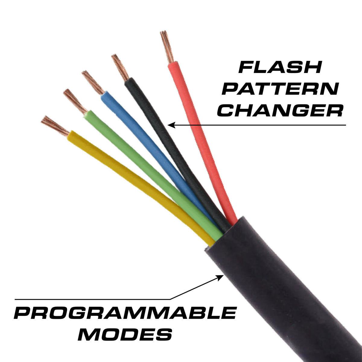 Feniex Lux flash pattern changer and programmable modes wires