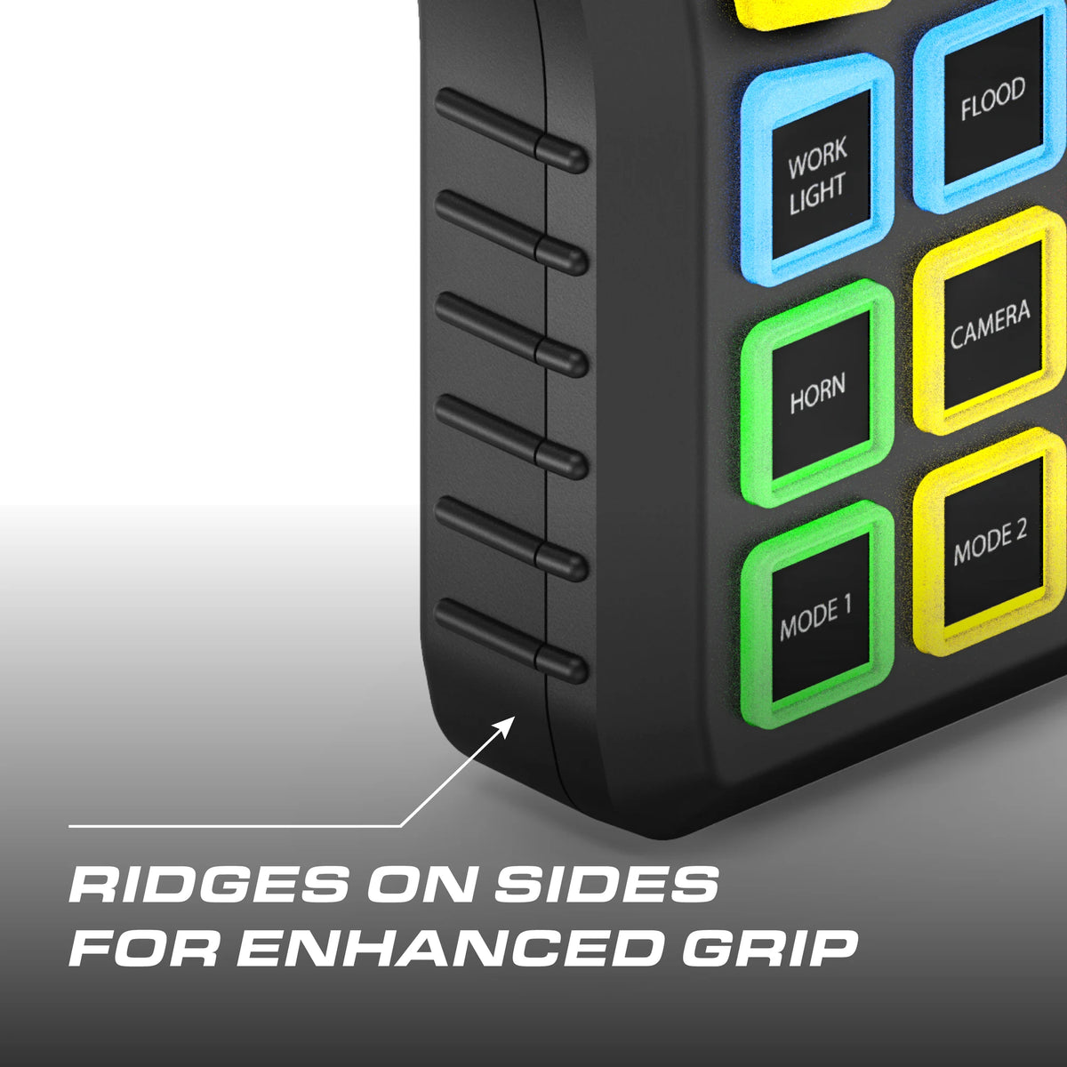 Feniex SYNQ-H Handheld Controller ridged sides for enhanced grip