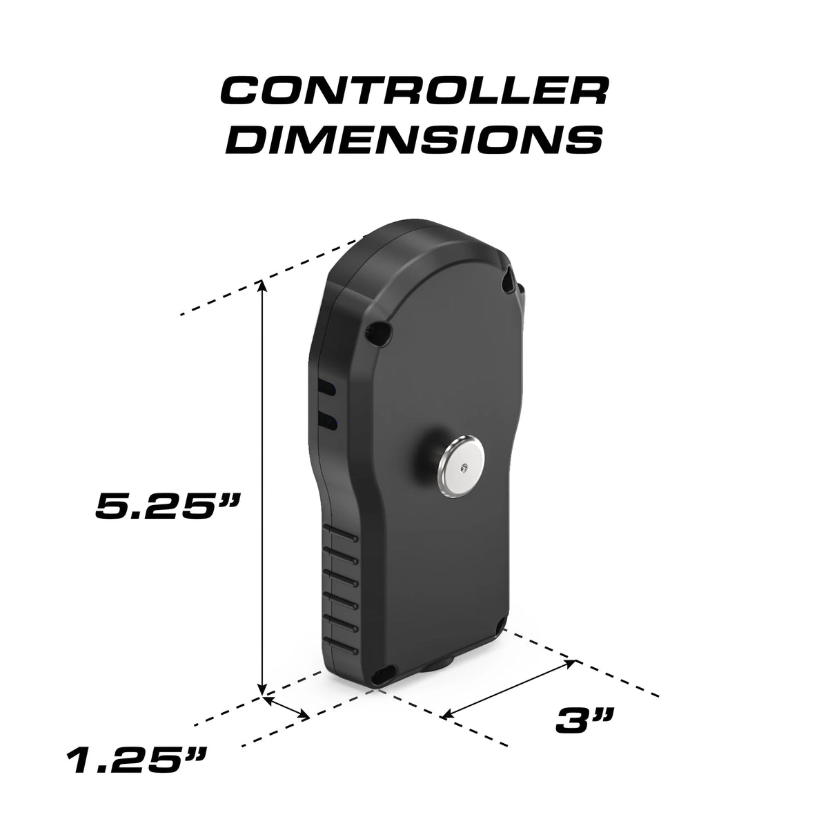 Feniex SYNQ-H Handheld Controller controller dimensions