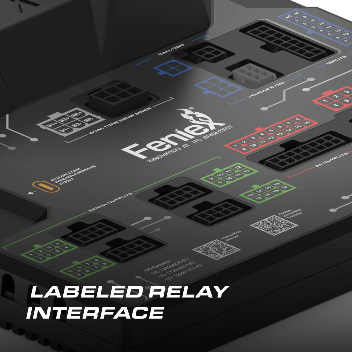 Feniex SYNQ labeled relay interface
