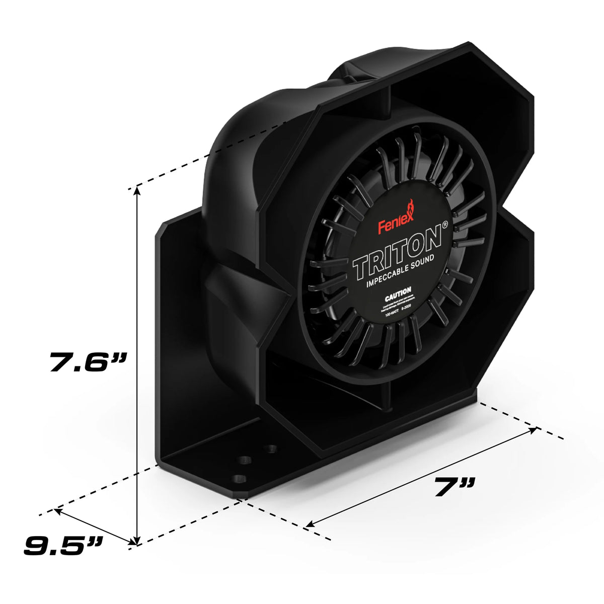 Feniex Triton 100W Speaker equipment dimensions