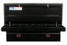 WEATHER GUARD Saddle Box, Steel, Full Extra Wide, Gloss Black, 15.5 cu ft (116-5-04)