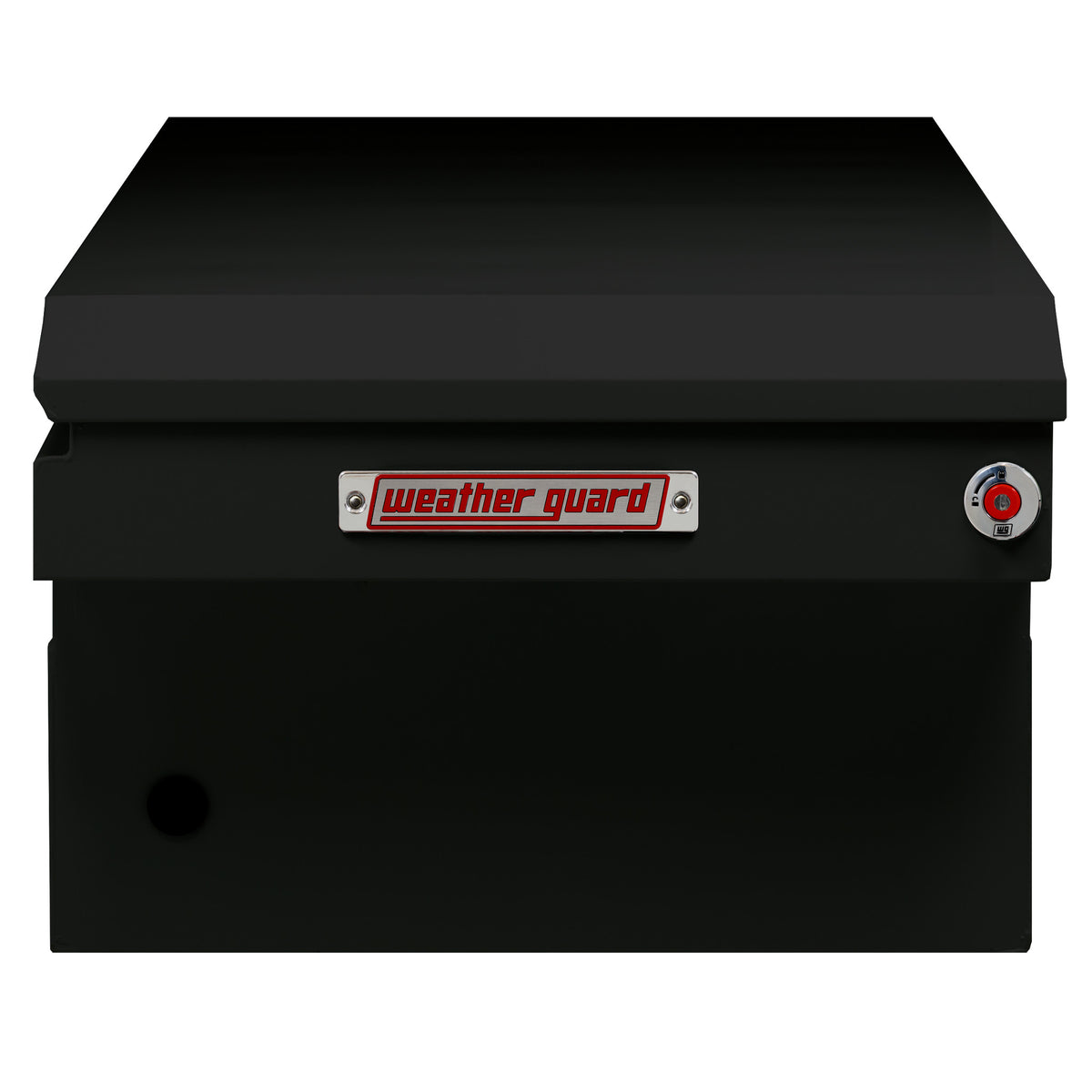 WEATHER GUARD Saddle Box, Steel, Full Extra Wide, Gloss Black, 15.5 cu ft (116-5-04)