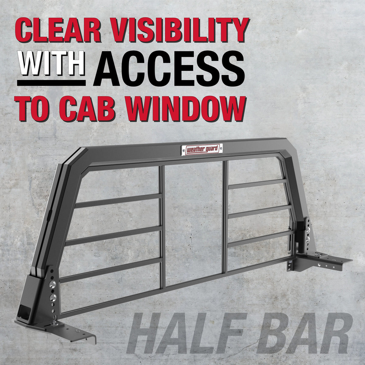 WEATHER GUARD Half Bar Headache Rack (11908-52-01)