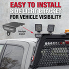 WEATHER GUARD Side Light Bracket Headache Rack (11919-52-01)