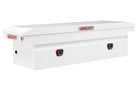 WEATHER GUARD Saddle Box, Steel, Full Low Profile, White, 11.0 cu ft (120-3-04)