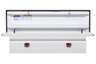 WEATHER GUARD Saddle Box, Steel, Full Low Profile, White, 11.0 cu ft (120-3-04)