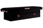 WEATHER GUARD Saddle Box, Steel, Full Low Profile, Gloss Black, 11.0 cu ft (120-5-04)