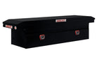 WEATHER GUARD Saddle Box, Aluminum, Full Low Profile, Gloss Black, 11.0 cu ft (121-5-04)