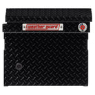 WEATHER GUARD Saddle Box, Aluminum, Full Low Profile, Gloss Black, 11.0 cu ft (121-5-04)