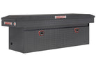 WEATHER GUARD Saddle Box, Aluminum, Full Deep, Gun Metal Gray, 15.0 cu ft (123-6-04)