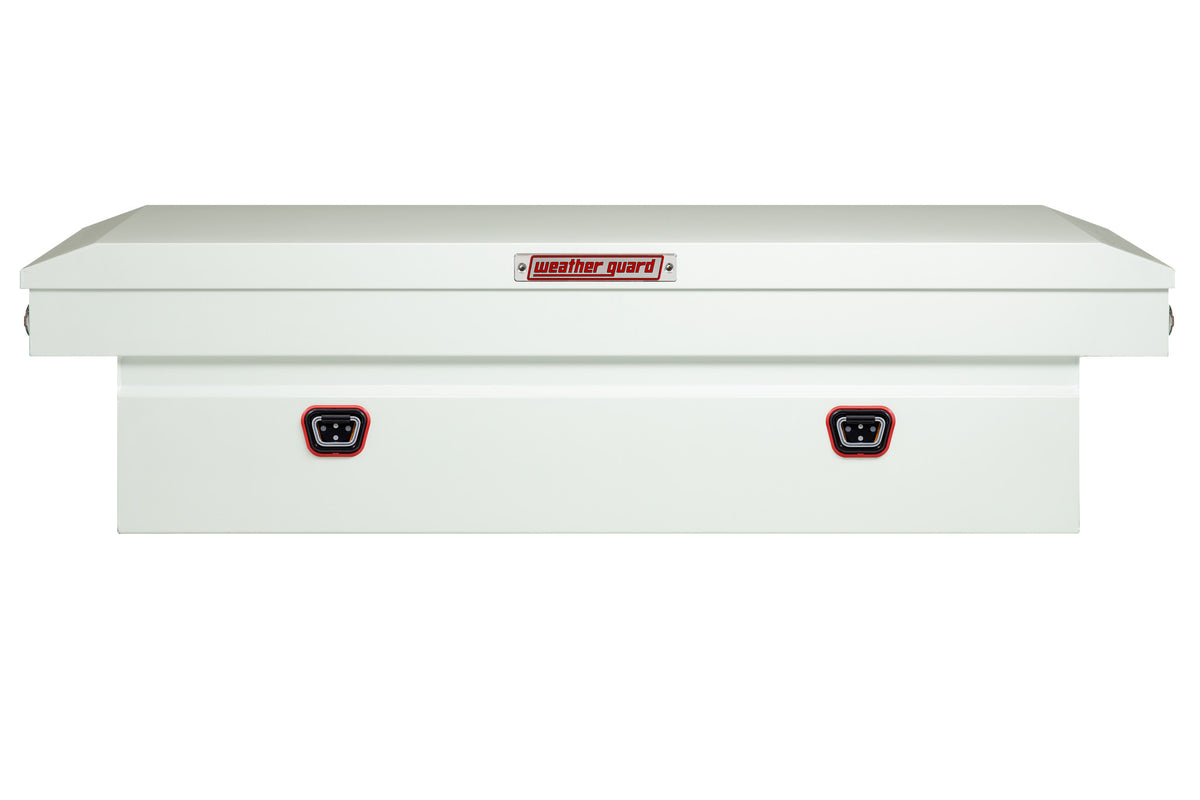 WEATHER GUARD Saddle Box, Steel, Full Standard, White, 11.0 cu ft (126-3-04)